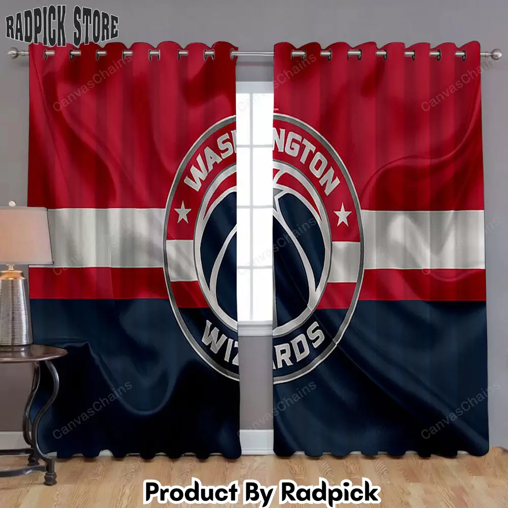 Radpick washington wizards window curtains basketball club nba curtains living room curtains for window rp85261